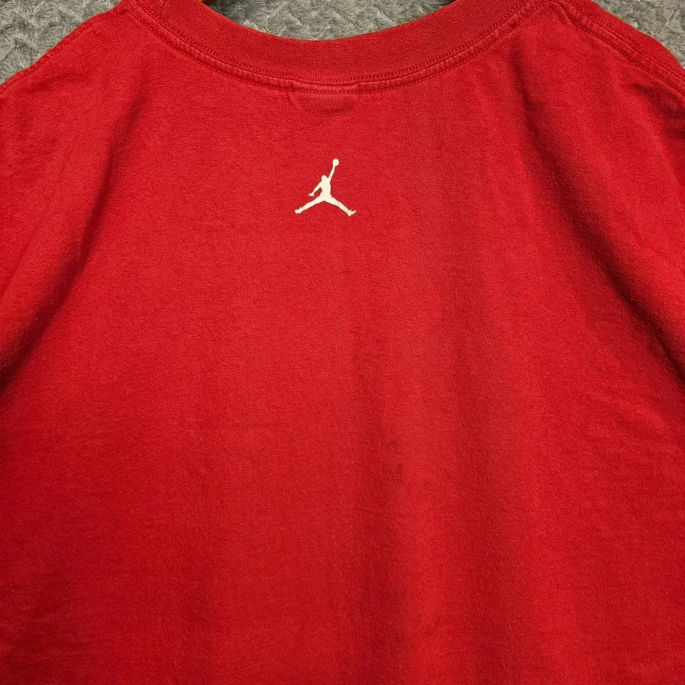 VTG Jordan Mens XXL Red Sleeveless Muscle Tee Jumpman Logo Cotton Shirt 1542